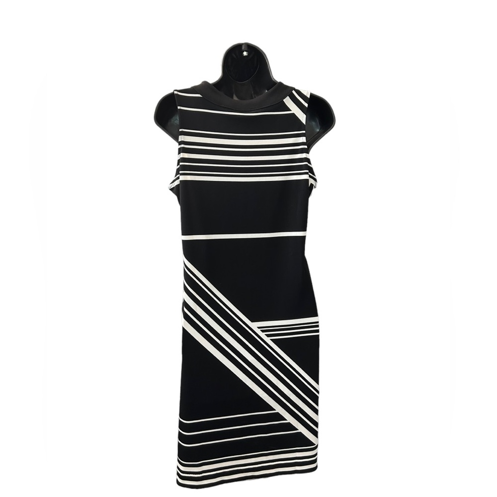 Banana Republic Women’s Sleeveless Black White Dress Size Small - Picture 4 of 6